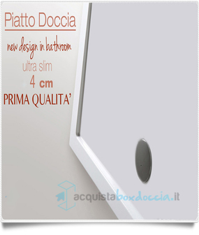 piatto doccia  80x95 cm altezza 4 cm