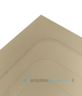 piatto doccia 125x170 cm altezza 2 cm colore crema