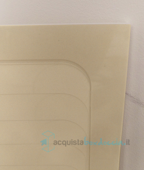 piatto doccia 125x170 cm altezza 2 cm colore crema