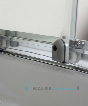 box doccia angolare porta scorrevole 60x84 cm trasparente