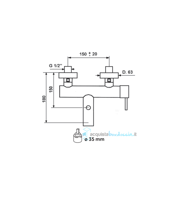 miscelatore monocomando vasca minimal bianco opaco minimal mn10 dxc con kit doccia