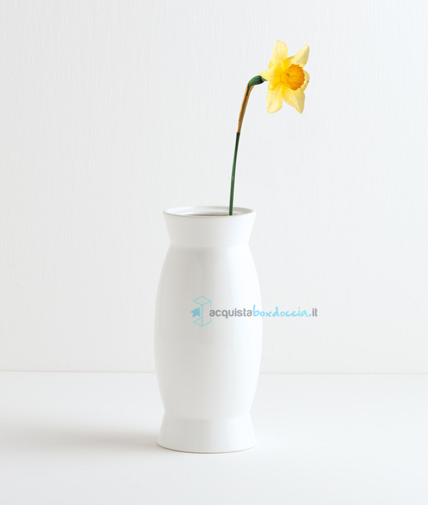 vaso ceramica bianco serie cabaza capannoli