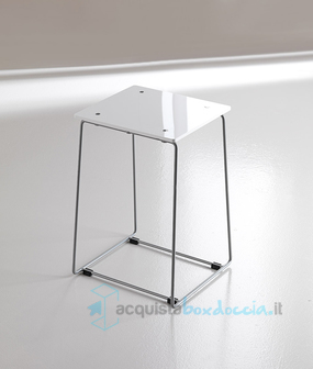 sbabello plexiglass bianco serie bagno hotel capannoli