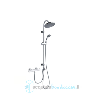 colonna doccia cl2118cc3cr in acciaio serie sphera