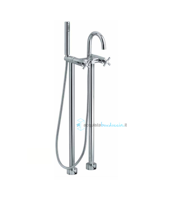 colonna vasca cl2165cc3cr in ottone serie sphera