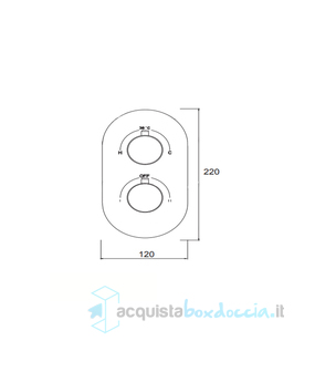 miscelatore tm2vt in ottone termostatico doccia incasso serie sphera