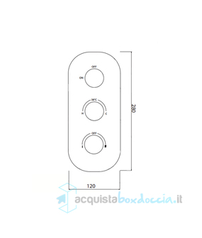 miscelatore tm3vt in ottone termostatico da incasso serie sphera