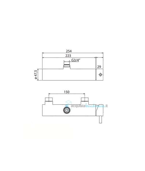 miscelatore mxb1 in ottone  doccia esterno serie sphera