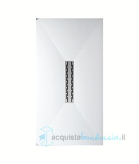 piatto doccia rettangolare in luxolid 100x120 cm - rocky solid lux