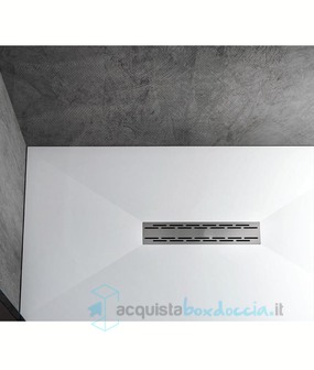 piatto doccia rettangolare in luxolid 100x90 cm - rocky solid lux