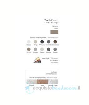 piatto doccia rettangolare in marmo-resina 90x180 cm - rocky wood