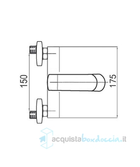 miscelatore vasca cromato completo di kit doccia, flessibile, supporto e doccia multi getto serie lm