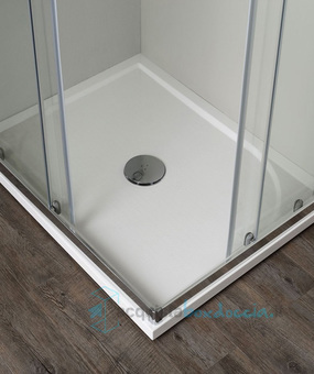 box doccia angolare porta scorrevole 103x91 cm trasparente