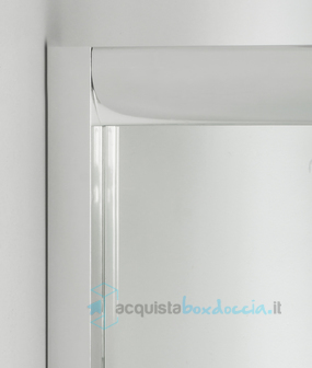 box doccia angolare porta scorrevole 116x100 cm trasparente